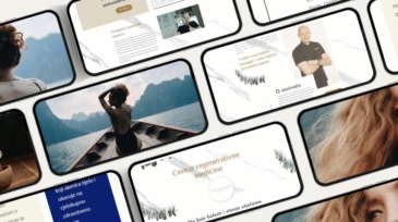 Black and Beige Simple Phone UI Mockup Instagram Post